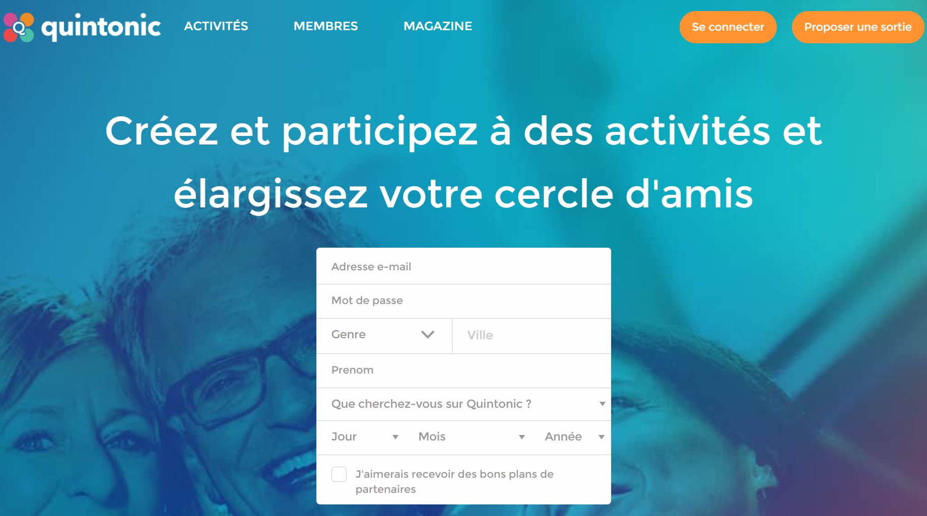 Sites rencontres amicales seniors se faire des amis après 50 ans